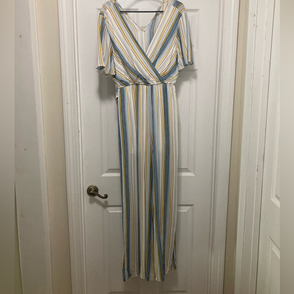 Striped jumpsuit